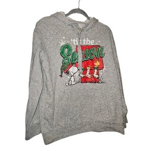 Sz L Peanuts Christmas Hoodie